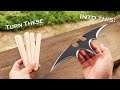 How to make BATMAN Batarang using popsicle sticks without power tools! FREE Templates! Mp3 Song