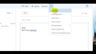 How to save the mail in draft in outlook webmail 365