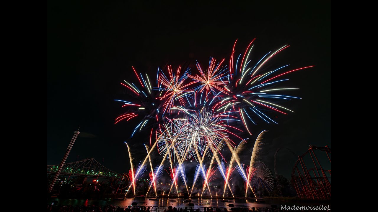 Feux d'artifice des USA 2025 ''fireworks'' par Pyro Spectaculars à