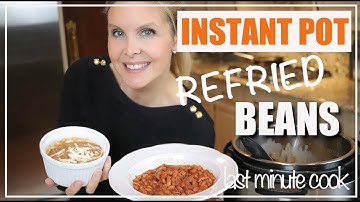 Instant pot refried beans | NO SOAK method