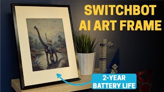 SwitchBot AI Art Frame - Make your own art, llamas riding dinosaurs Wealth