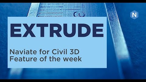Extrude in Naviate Road - Naviate for Civil 3D feature of the week