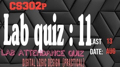 cs302p lab quiz 11 - cs302 practical quiz 11 solution - cs302p lab 11 quiz solution - education info