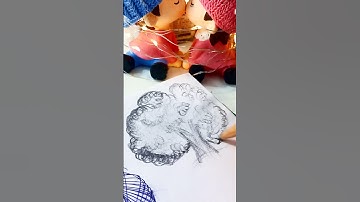 How to draw tree with pencil tutorial |😱 #shorts