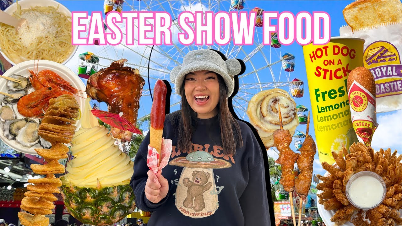 We spent 250 on FOOD at the EASTER SHOW!! 😱🐣🌭 YouTube