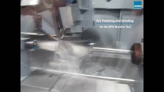 Variable inlet guide vanes polishing and grinding on MTS machine tool