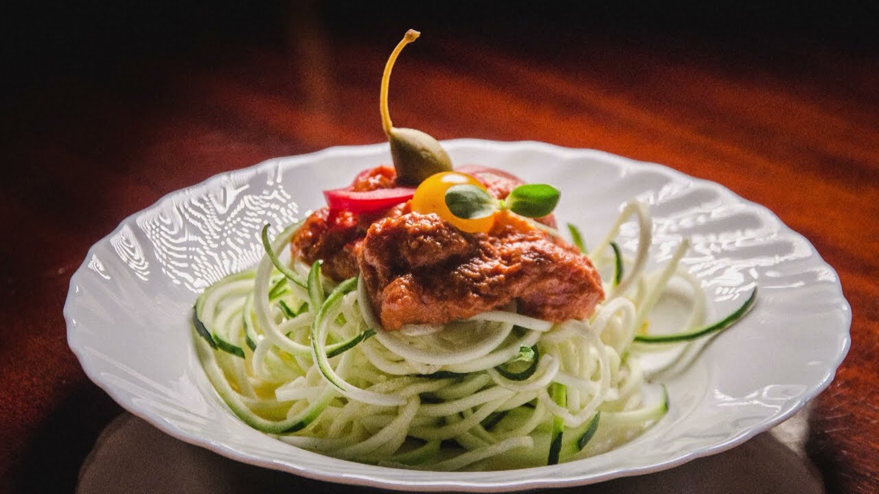 Cukkinispagetti recept nyersvegán, gluténmentes Varga István - Nyers Séf - Kanizsa TV interjú