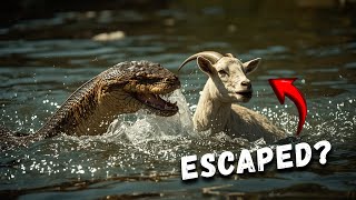 Heroic Rescue Team Saves Mother Goat And Kid Goat From Anaconda Attack