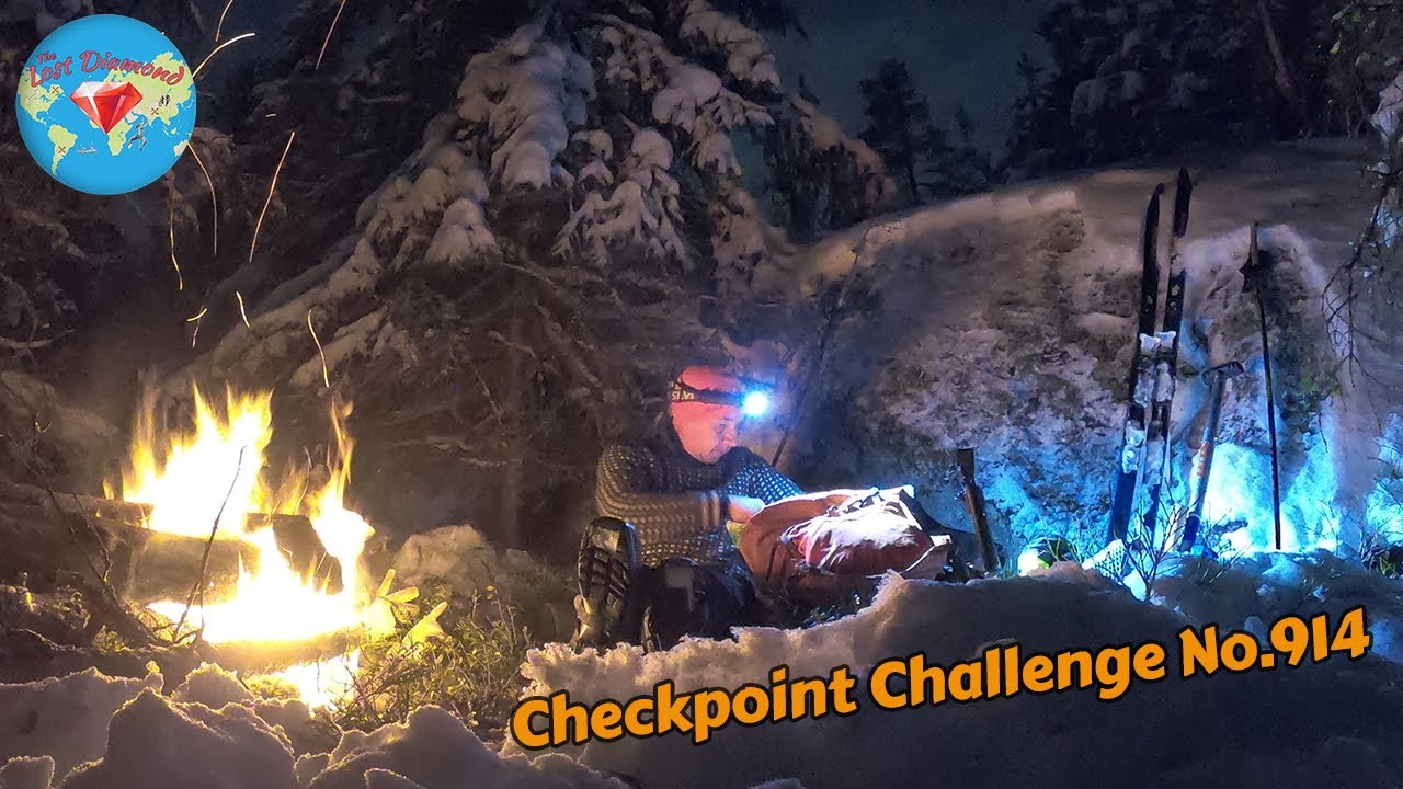 Solo Winter Survival Camping in 5℉. No Shelter, no sleeping bag. - YouTube