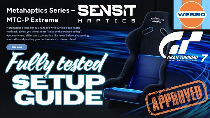 MTC-P Extreme Haptics Seat review + full setup guide 4 Gran Turismo 7! #GT7 PS5 Simhub Sensit works