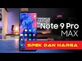 Spesifikasi Lengkap Redmi Note 9 Pro Max: Baterai 5020mAh, Kamera 64MP, Layar 6.67 inci!