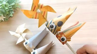 折り紙】こいのぼり飾りの作り方 簡単手作り フォトプロップス 製作