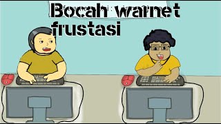Bocah warnet  | frustasi | #kartunlucu #animasi #meme