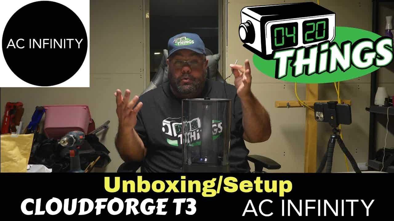 AC infinity CLOUDFORGE T3 humidifier unboxing and setup 