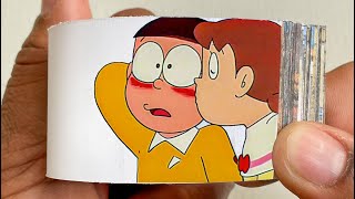 Doraemon Cartoon Flipbook Shizuka Kisses Nobita Flip Book Flip Book Artist 2025