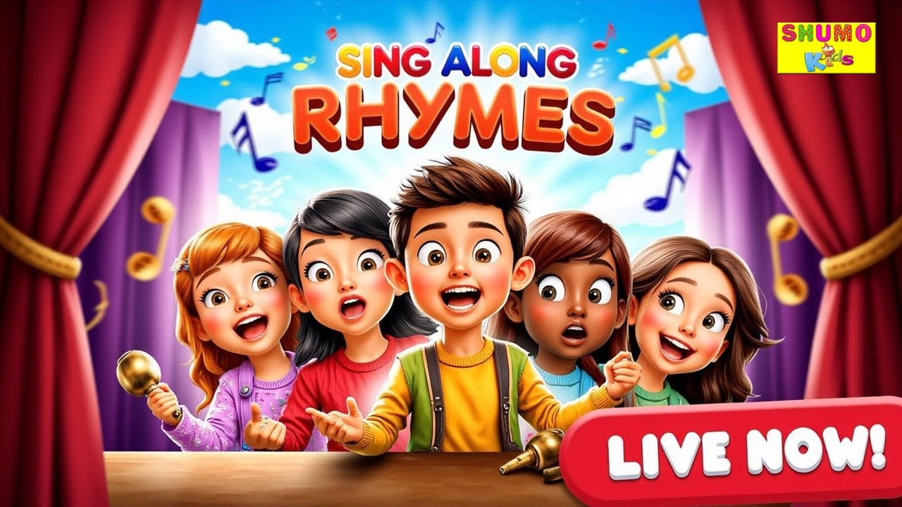 Live : English Rhymes for Kids | Nursery Rhymes - Sing Along Rhymes # ...
