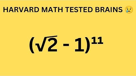 Would You Pass This Harvard Math Test Without a Calculator? 🇺🇸