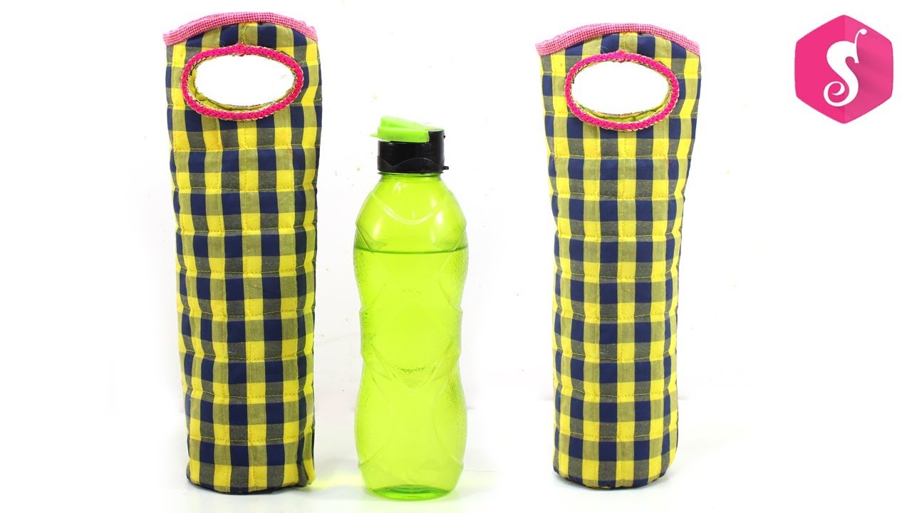 DIY PLASTIC WATER BOTTLE BAG from OLD CLOTHES - YouTube