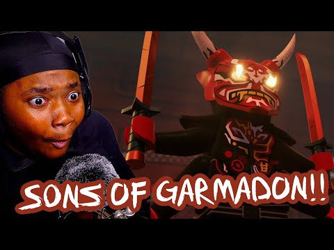 THE SONS OF MF GARMADON!!!!! *FIRST TIME WATCHING* LEGO NINJAGO SEASON 8 EP 1 & 2 REACTION