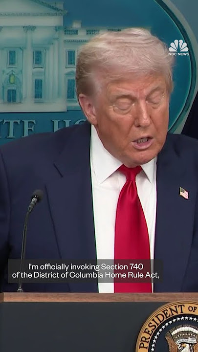 President Trump says he is deploying the National Guard in Washing D.C. to fight crime