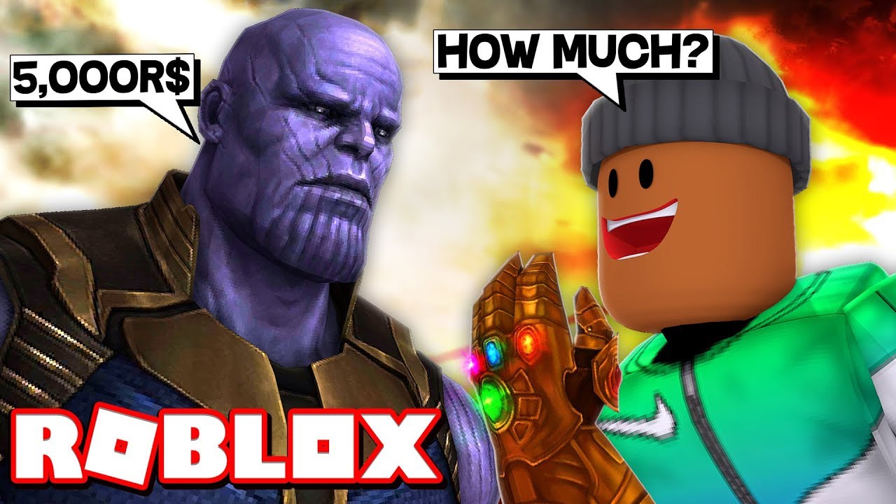 Spending ALL My ROBUX To Become THANOS In Roblox Superhero Simulator YouTube