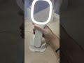 Beauty companion portable led doublesided mirror with wireless charger  phone holder
