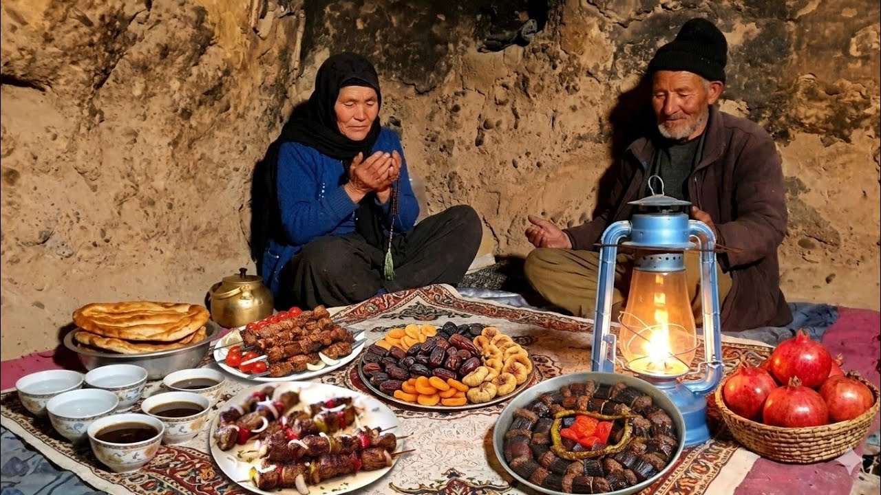 The Most Peaceful Iftar: An Elderly Couple’s Life Inside a Cave