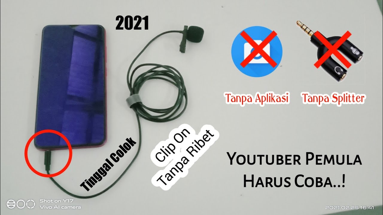 Cara Pasang Mic Clip On Tanpa Splitter Ataupun Aplikasi Cocok Buat