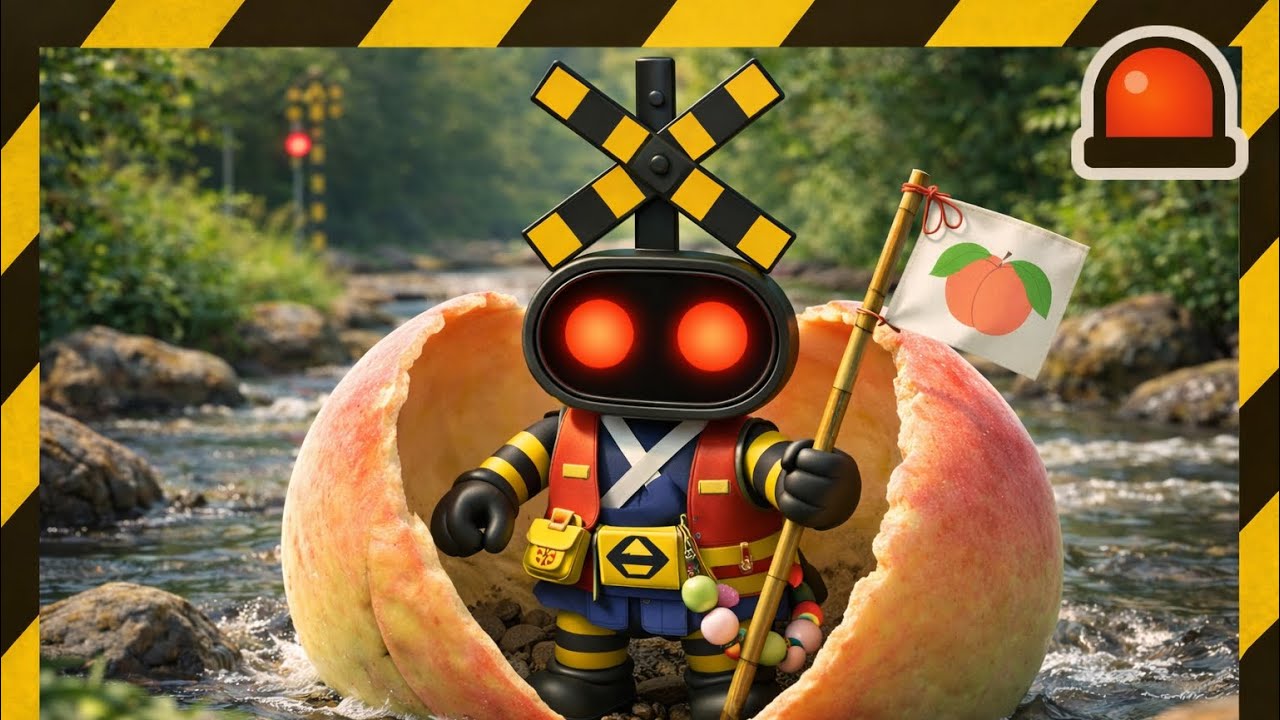 【踏切】ふみきり桃太郎 🍑🚦【カンカン】