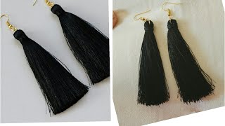 DIY Tassel earring.... how to make silk thread tassel earrings at home easily