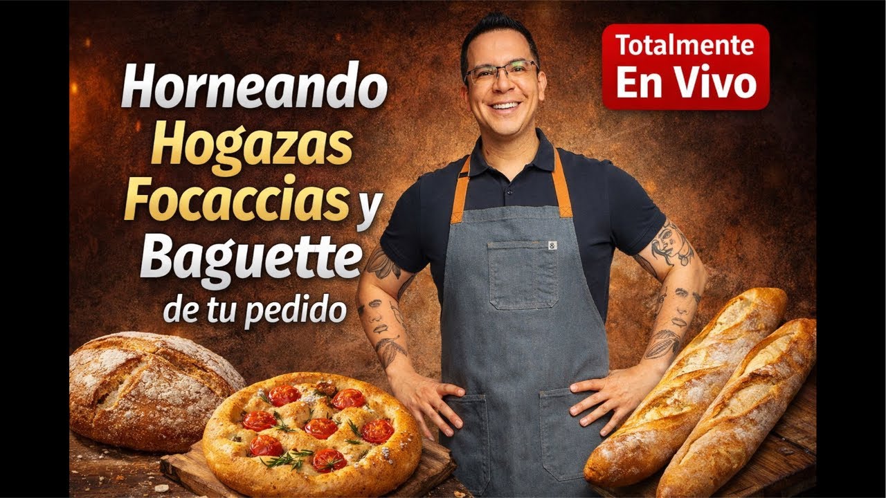 Horneando los panes de tu pedido totalmente en vivo