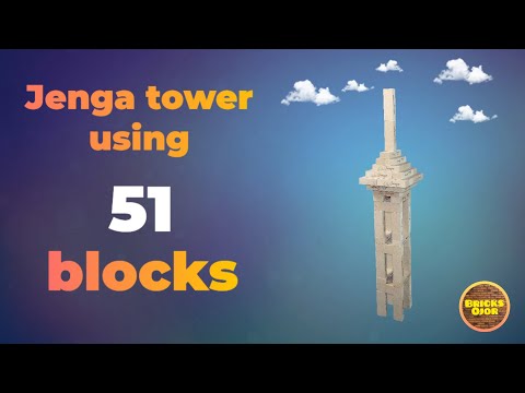Jenga blocks - How to build a simple tower [tutorial]