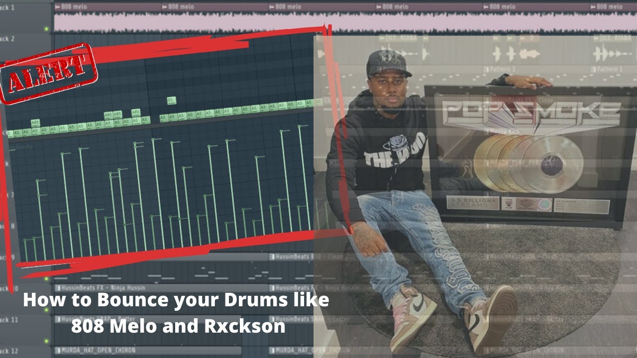 HOW TO BOUNCE YOUR DRUMS LIKE 808 MELO & RXCKSON? UK DRILL TUTORIAL