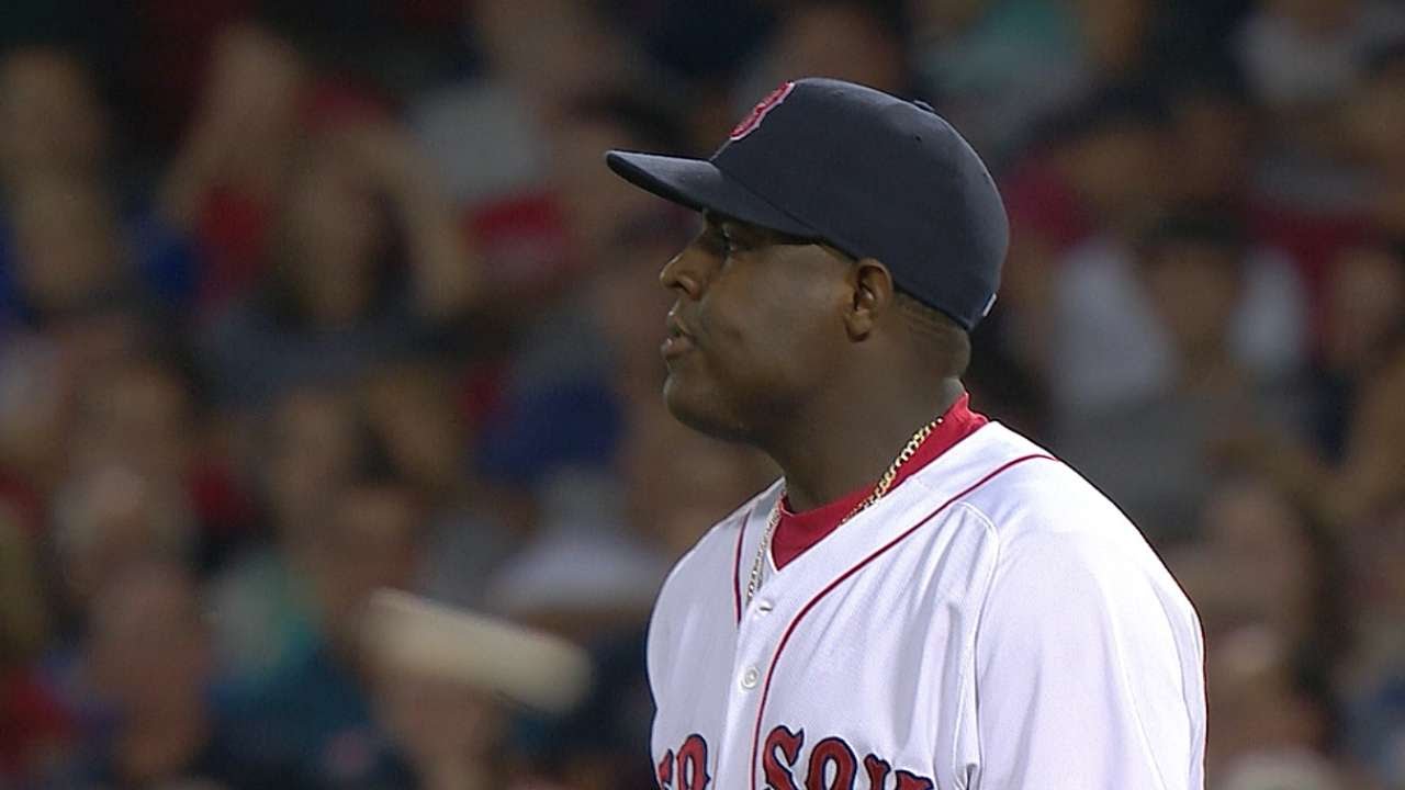 KC@BOS: De La Rosa fan two over seven frames