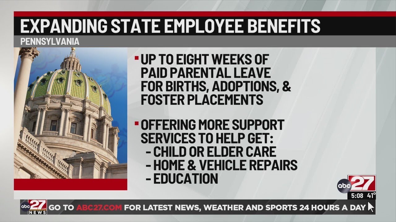 Pennsylvania expands paid parental leave, benefits for state employees
