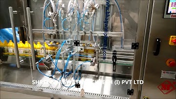 Organic Pesticide Liquid Bottle Automatic Six Head Flowmatic Filling Machine (Servo Model)