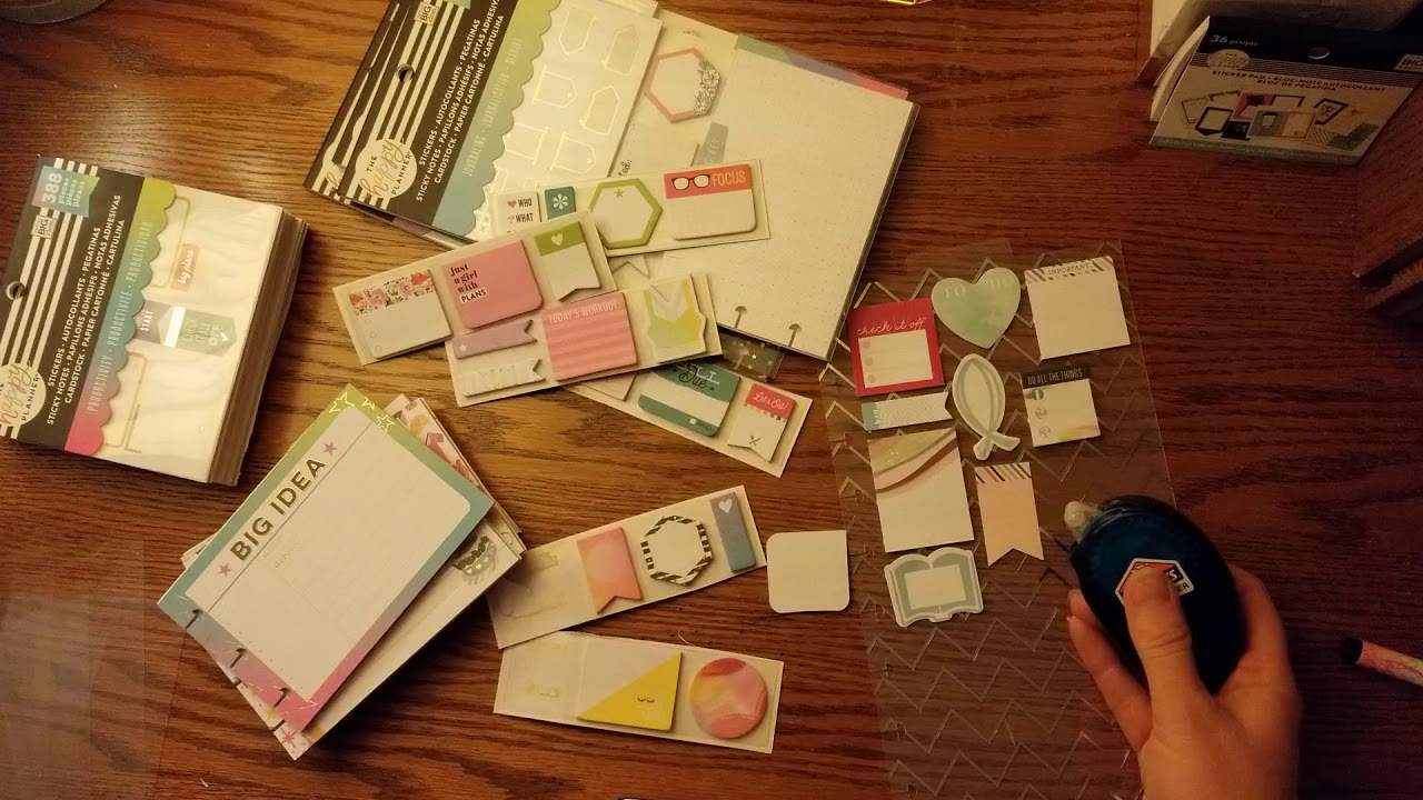 What I did with the Sticky Notes from the Happy Planner Multi Accessory Packs!!