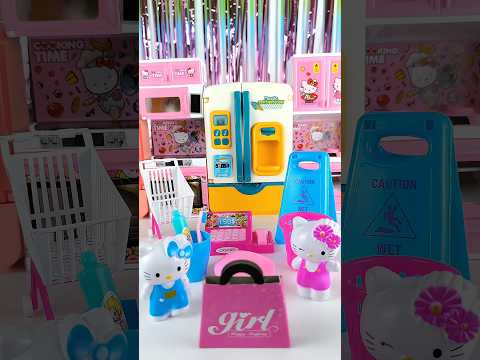 Satisfying with Unboxing & Review Miniature Hello Kitty Shopping Set | ASMR Video no music