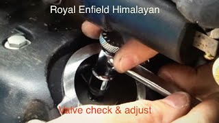 Royal Enfield Himalayan valve clearance check & adjust motorcycle maintenance