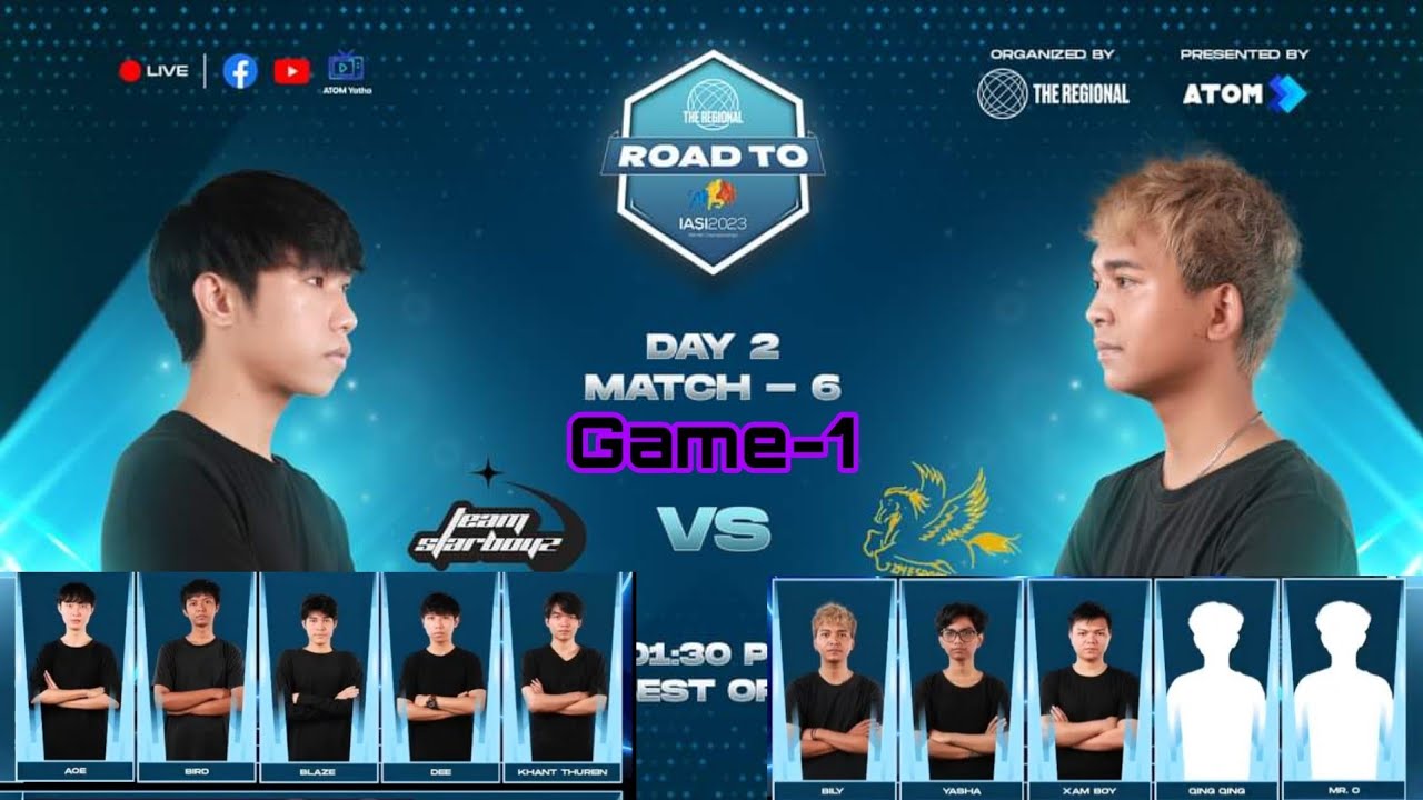 DEE နဲ့ ACE ပါဝင်ကစားတဲ့ Team Starboyz Vs ZM Esports (Game -1)