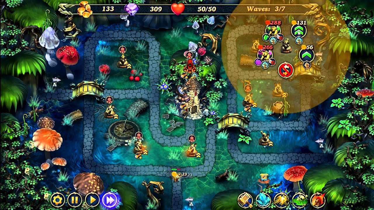 Royal Defense: Ancient Menace Mystery Valley Level 2-9 Hard 3 Stars