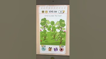 Brain Test Level 200 What is under the tree?