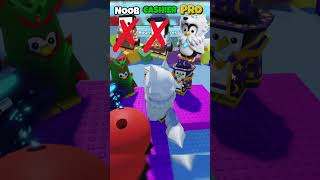 NOOB VS CASHIER VS PRO: (Roblox Knockout) 🐺🏆#roblox
