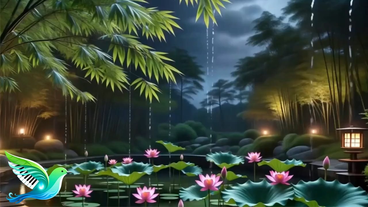 Relaxing Piano Music with Rain Whisper Textures ☔ easing You Into Deep Sleep and Quiet Emotional