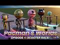 PAC-MAN Street Sledding: The Ultimate Downhill Speed Battle!