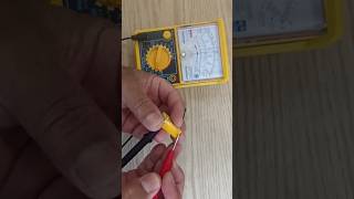 Fan capacitor testing using analog multimeter