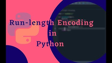 Run-length encoding in Python