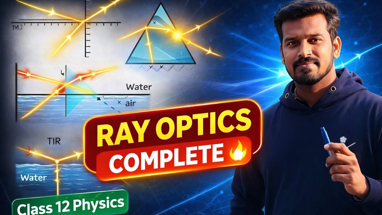 Ray Optics Complete | Reflection, Refraction & Total Internal Reflection | Class 12 Physics 