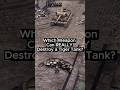 Which Weapon Can REALLY Destroy a Tiger Tank?