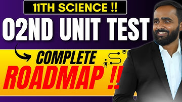 11th Std Second Unit Test Roadmap |  Pradeep Giri Sir!